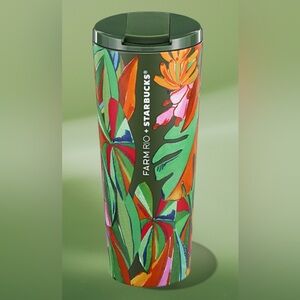 FARM Rio x Starbucks Banana Leaves 16oz Stainless Tumbler